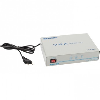 Делитель REXANT гнездо VGA на 2 гнезда VGA металл Делитель REXANT гнездо VGA на 2 гнезда VGA металл