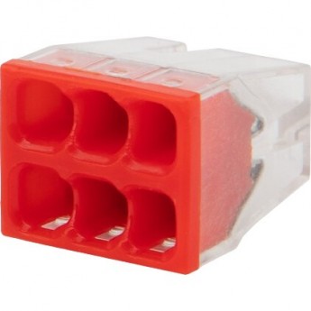 Экспресс-клемма REXANT СМК 2273-206, 6-проводная 0.5-2.5 мм², прозрачная, блистер (5 шт./уп.) Экспресс-клемма REXANT СМК 2273-206, 6-проводная 0.5-2.5 мм², прозрачная, блистер (5 шт./уп.)