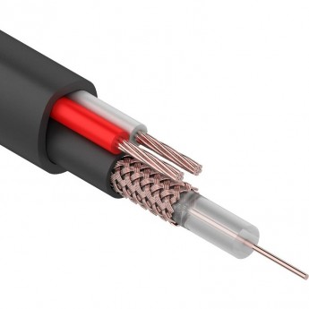 Кабель REXANT КВК-П-1.5+2x0.50 мм² черный 200 м