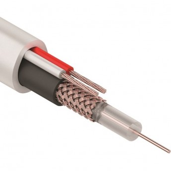 Кабель REXANT КВК-В-1,5+2x0,50 мм² (Cu/Cu) белый, 200 м