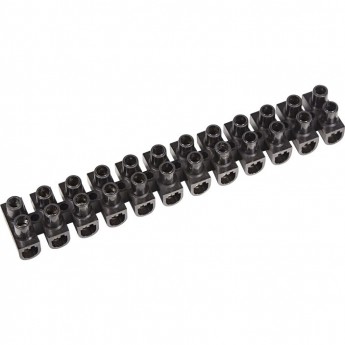 Клеммная колодка винтовая REXANT KВ-16 (6-16 мм²), ток 30 A, полипропилен черный (ЗВИ) Клеммная колодка винтовая REXANT KВ-16 (6-16 мм²), ток 30 A, полипропилен черный (ЗВИ)