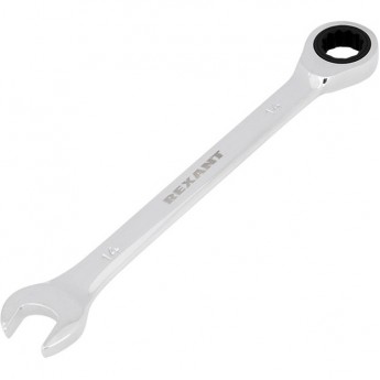 Ключ комбинированный REXANT 14 мм CrV трещоточный