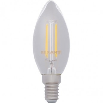 Лампа филаментная REXANT CN35 9.5 Вт 2400K E14 золотистая колба Лампа филаментная REXANT CN35 9.5 Вт 2400K E14 золотистая колба