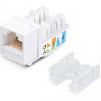 Модуль REXANT PRO KEYSTONE JACK RJ-45(8P8C), UTP неэкранированный CAT 5e тип 90 градусов белый Модуль REXANT PRO KEYSTONE JACK RJ-45(8P8C), UTP неэкранированный CAT 5e тип 90 градусов белый