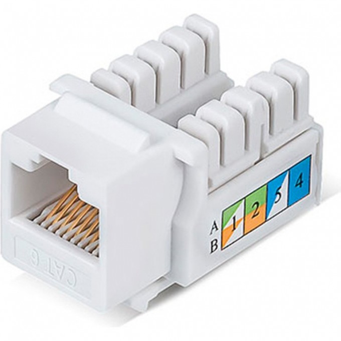 Модуль REXANT PRO KEYSTONE JACK RJ-45(8P8C), UTP неэкранированный CAT 6 тип 90 градусов белый 02-0254 Модуль REXANT PRO KEYSTONE JACK RJ-45(8P8C), UTP неэкранированный CAT 6 тип 90 градусов белый 02-0254