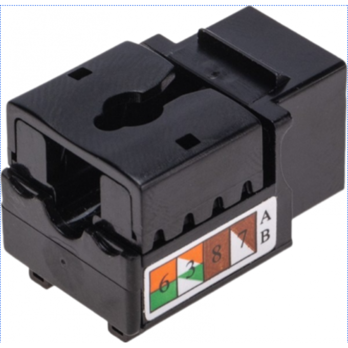 Модуль REXANT PRO KEYSTONE JACK RJ-45(8P8C), UTP неэкранированный СAT 6 тип 90 градусов, черный 02-0255 Модуль REXANT PRO KEYSTONE JACK RJ-45(8P8C), UTP неэкранированный СAT 6 тип 90 градусов, черный 02-0255