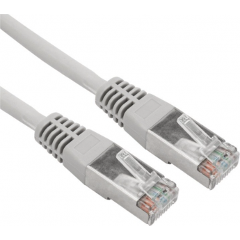 Патч-корд REXANT S/FTP 6A (10G), RJ45-RJ45, неэкранированный, 28AWG, LSZH, серый, 0.5 м