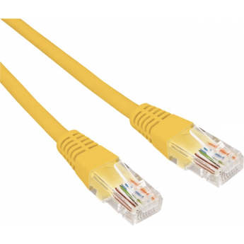 Патч-корд REXANT U/UTP 6, RJ45-RJ45, неэкранированный, 26AWG, LSZH, желтый, 2 м
