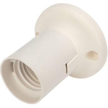 Патрон REXANT Е27 пластиковый настенный прямой белый Патрон REXANT Е27 пластиковый настенный прямой белый