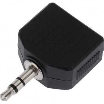 Переходник REXANT 3,5мм стерео штекер - 2 гнезда 3,5мм стерео, пластик Переходник REXANT 3,5мм стерео штекер - 2 гнезда 3,5мм стерео, пластик