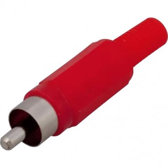 Разъем REXANT штекер RCA красный, пайка Разъем REXANT штекер RCA красный, пайка