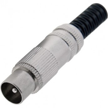 Разъем REXANT штекер TV никель без пайки Разъем REXANT штекер TV никель без пайки