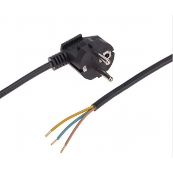 Шнур электрический REXANT с вилкой ПВС 3х0,75 мм2 3м, черный Шнур электрический REXANT с вилкой ПВС 3х0,75 мм2 3м, черный