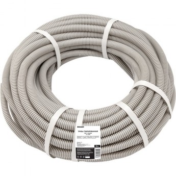 Труба гофрированная REXANT ПВХ с зондом, ø16мм (бухта 25 м/уп)