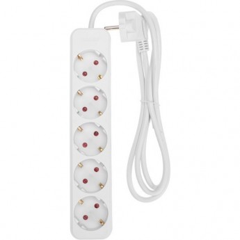 Удлинитель REXANT STANDARD 5 гнезд, 1,5м, 3х1,0мм², с/з, белый Удлинитель REXANT STANDARD 5 гнезд, 1,5м, 3х1,0мм², с/з, белый